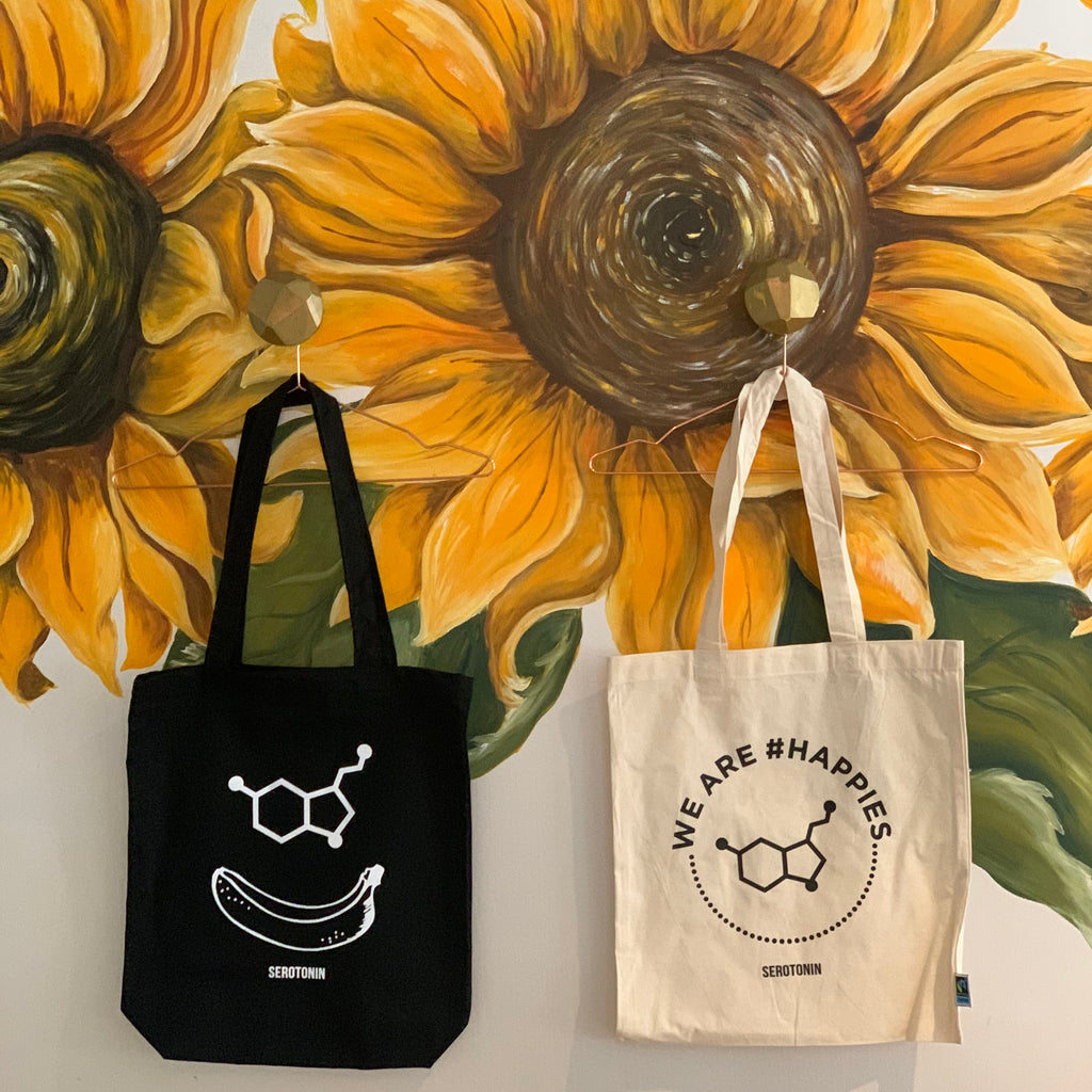 SMILING FACE SEROTONIN TOTEBAG